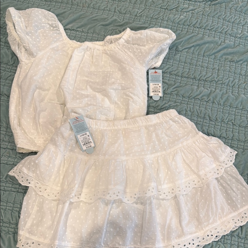 Cat & Jack White Kids Matching Set
